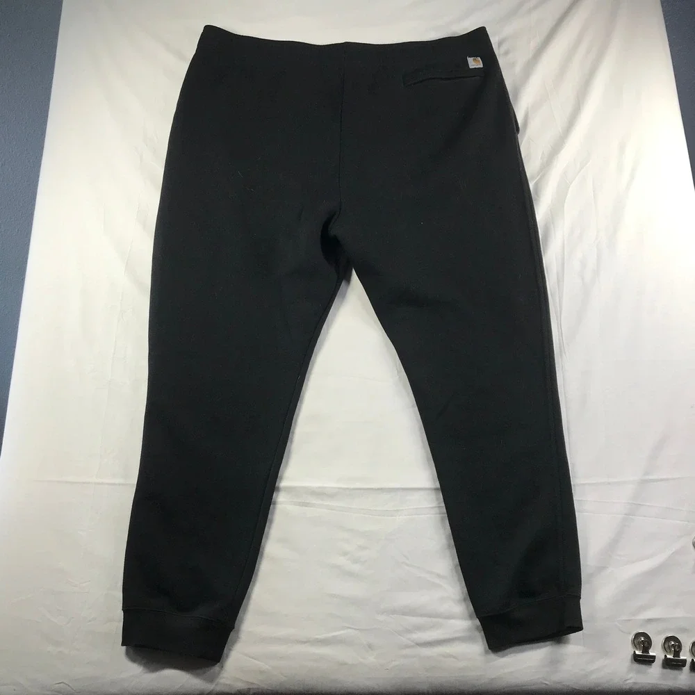 Carhartt Mens 2XL Black Loose Fit Fleece Jogger Sweatpants 105307 BLK